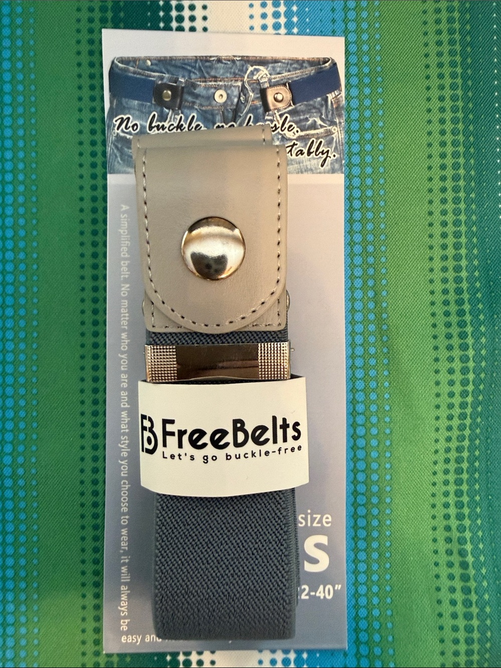 FreeBelts Buckle Free Stretch Belt – Gray